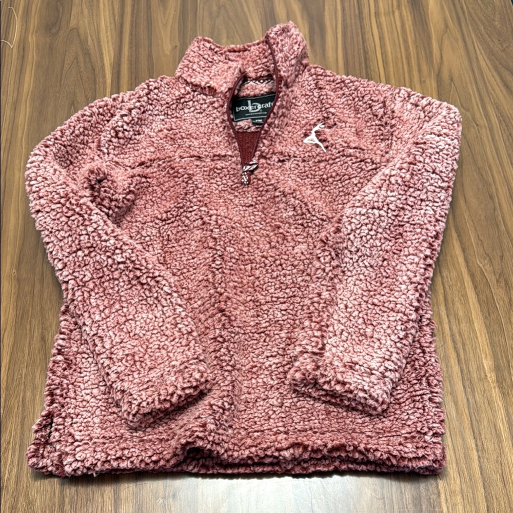 Pink Sherpa Fleece Pullover